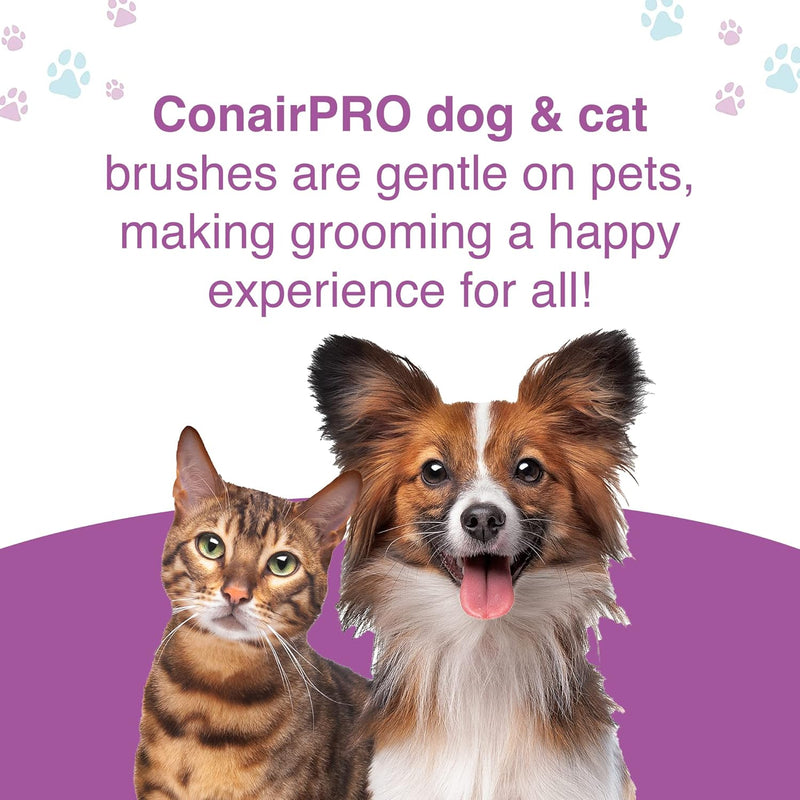 Conairpro Dog and Cat Small Slicker Brush Ideal for Shedding Smaller Breeds