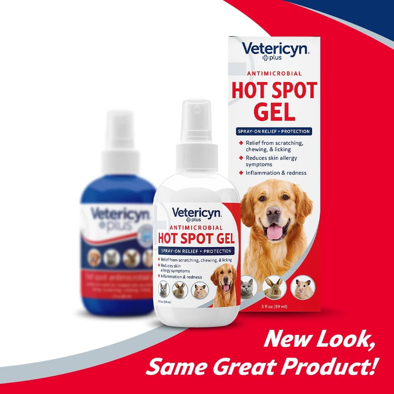 Vetericyn Plus Hot Spot Antimicrobial Gel All Animals 3 oz.