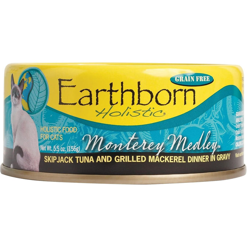 Earthborn Holistic Monterey Medley Grain-Free Moist Cat Food 5.5 oz. 24-Pack Box