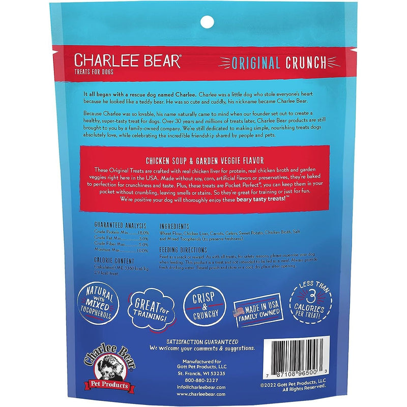 Charlee Bear Chicken Soup & Garden Veggie Dog Treats 16 oz.