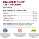 NaturVet Cranberry Relief Plus Echinacea for Cats 60CT Soft Chews