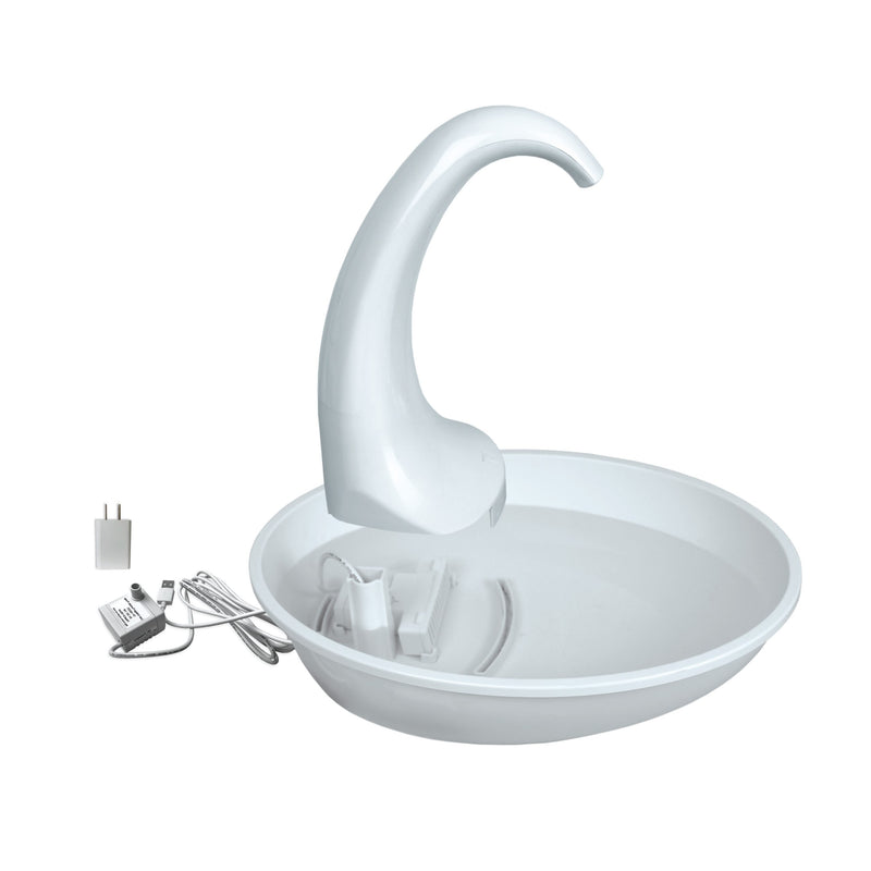 Pioneer Pet Swan Plastic Drinking Fountain 80 oz.