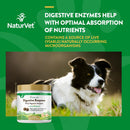 NaturVet Digestive Enzymes Plus Probiotic for Dogs 120ct Soft Chew