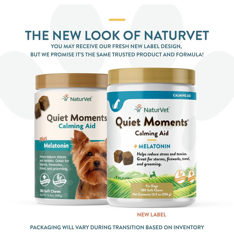 NaturVet Quiet Moments  Calming Aid Dog Supplement 180ct