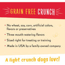 Charlee Bear Grain-Free Crunch Turkey Sweet Potato Cranberry Dog Treats 8 oz.