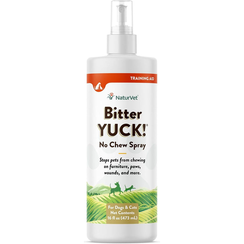 NaturVet Bitter Yuck! No Chew Spray Pet Training 16 oz.