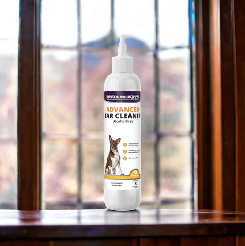 Piccardmeds4pets Advanced Ear Cleanser Alcohol Free for Dogs and Cats 8 oz.