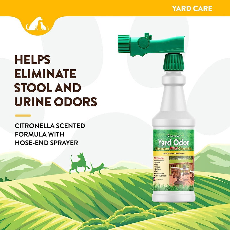 NaturVet Yard Odor Eliminator Plus Citronella Hose Nozzle 32 oz.