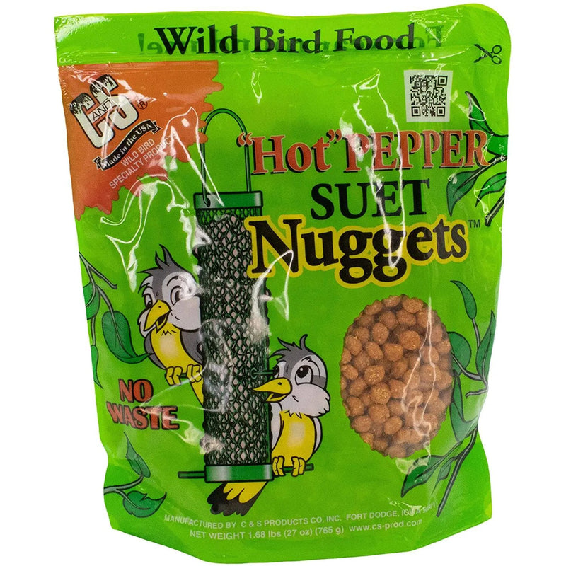 C&S Hot Pepper Suet Nuggets Bird Food 27oz. C&S