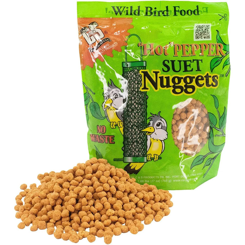 C&S Hot Pepper Suet Nuggets Bird Food 27oz. C&S