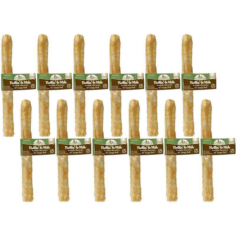 Fieldcrest Farms Nothin' to Hide Rawhide Rolls 10" Chicken Flavor Fieldcrest Farms