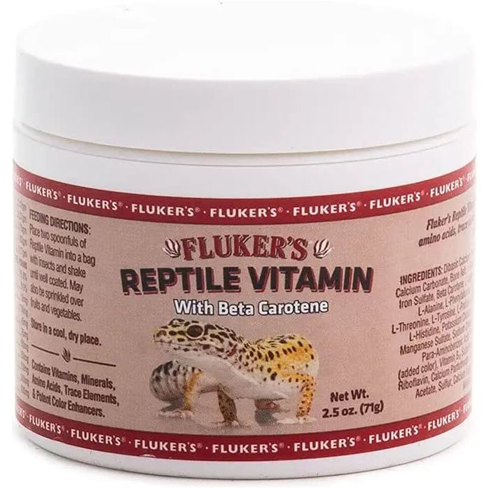 Flukers Reptile Powder Multi-Vitamin with Beta Carotene 2.5 Oz Flukers