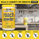 HARRIS Boric Acid Roach Killer Powder with Lure 16 oz. Harris