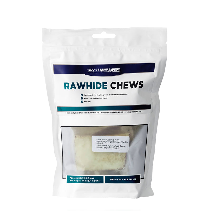 Piccardmeds4pets Rawhide Dental Chews for Med Dogs 11lbs-25lbs.