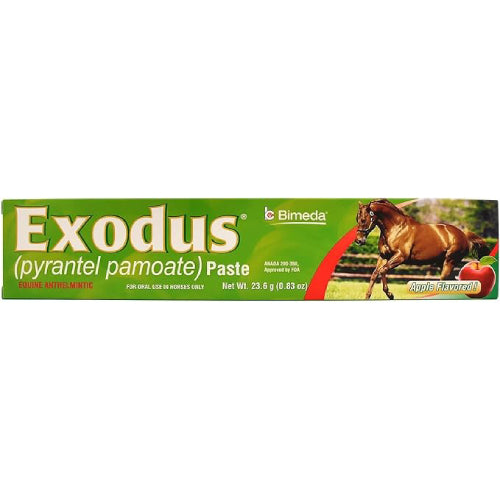 Exodus Pyrantel Pamoate Paste for Horses, 23.6 Grams 6-Pack