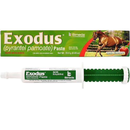 Exodus Pyrantel Pamoate Paste for Horses, 23.6 Grams 12-Pack