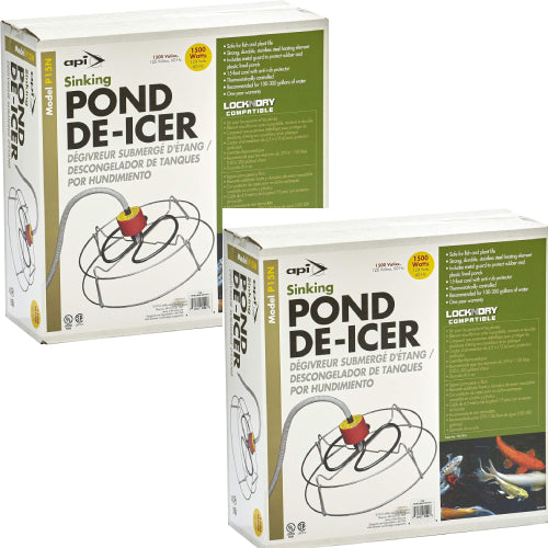 API Sinking Heater Pond De-Icer 1500 Watt 2-Pack