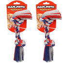 Mammoth Cloth Rope Bone Dog Toy, Medium 12” 2-Pack