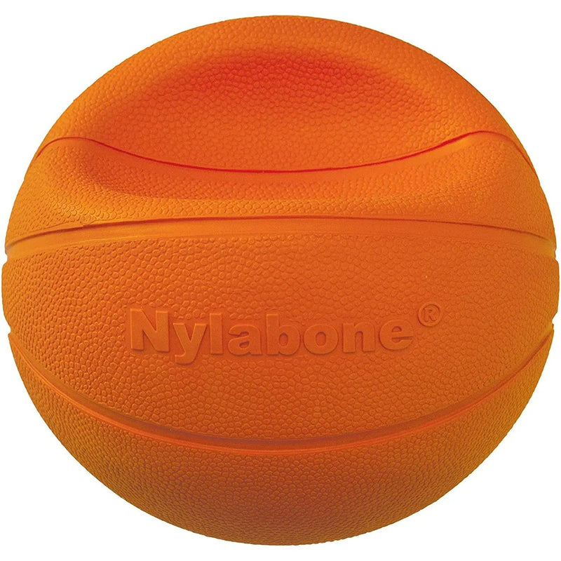 Nylabone Power Play Dog Basketball B-Ball Gripz Basketball Toy Nylabone