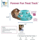 Spot Doc & Phoebe Forever Fun Treat Track for Cats Toy, Blue SPOT