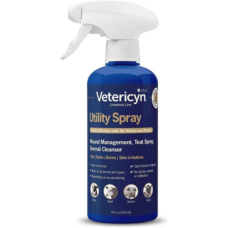 Vetericyn Plus Utility Spray Livestock 16 oz. Vetericyn