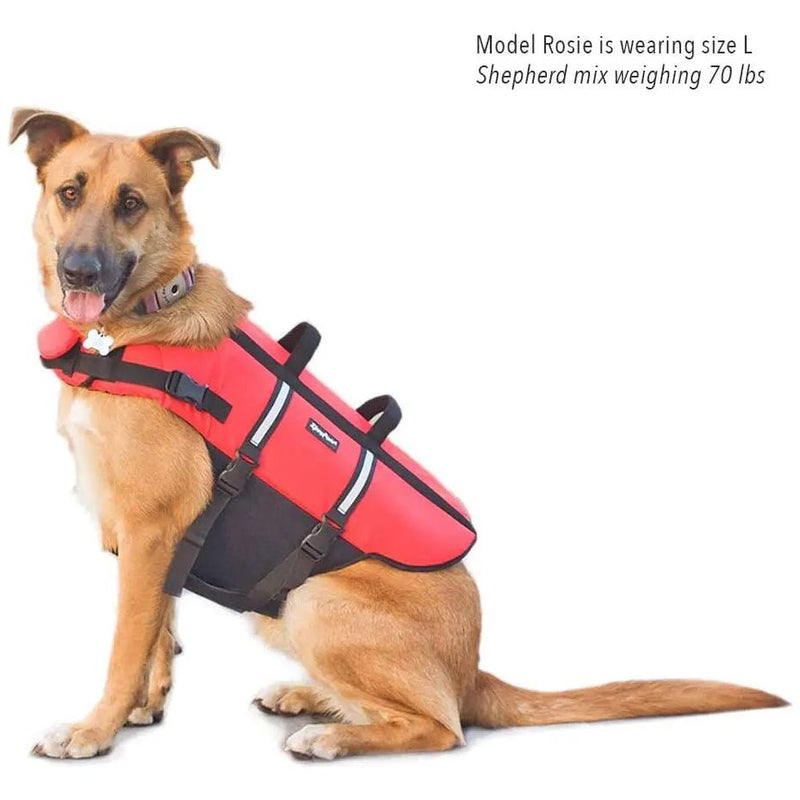 ZippyPaws Adventure Life Jacket for Dogs, Red/Black ZippyPaws