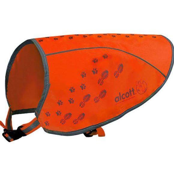 Alcott Visibility Dog Vest with Reflective Trim, Neon Orange Alcott