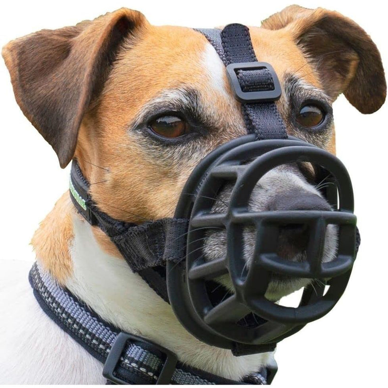 Baskerville Dog Ultra Muzzle Safe & Comfortable Soft Plastic Black Sizes 1 - 6