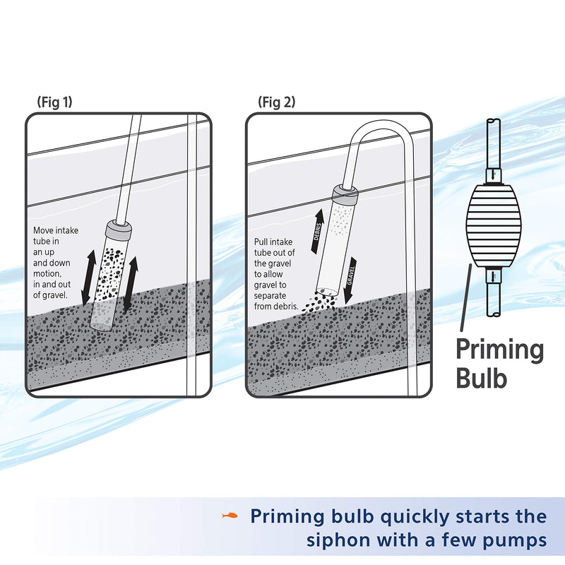 Aqueon Aquarium Siphon Vacuum Gravel Cleaner