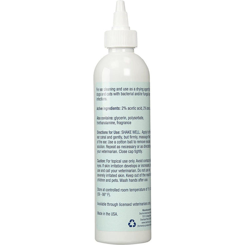 MalAcetic Otic Antimicrobial Drying Ear Cleanser for Pets 8 oz. Dechra