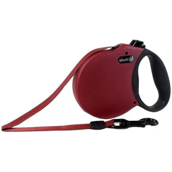 Alcott Adventure Retractable Reflective Belt Leash for Dogs Alcott