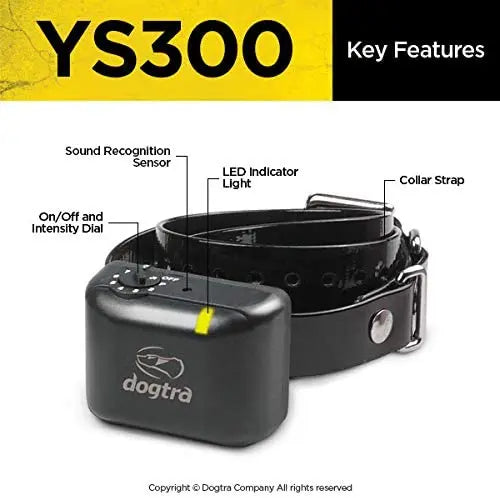 Dogtra YS300 Bark Activated No-Bark Collar Small to Medium Dogs Dogtra