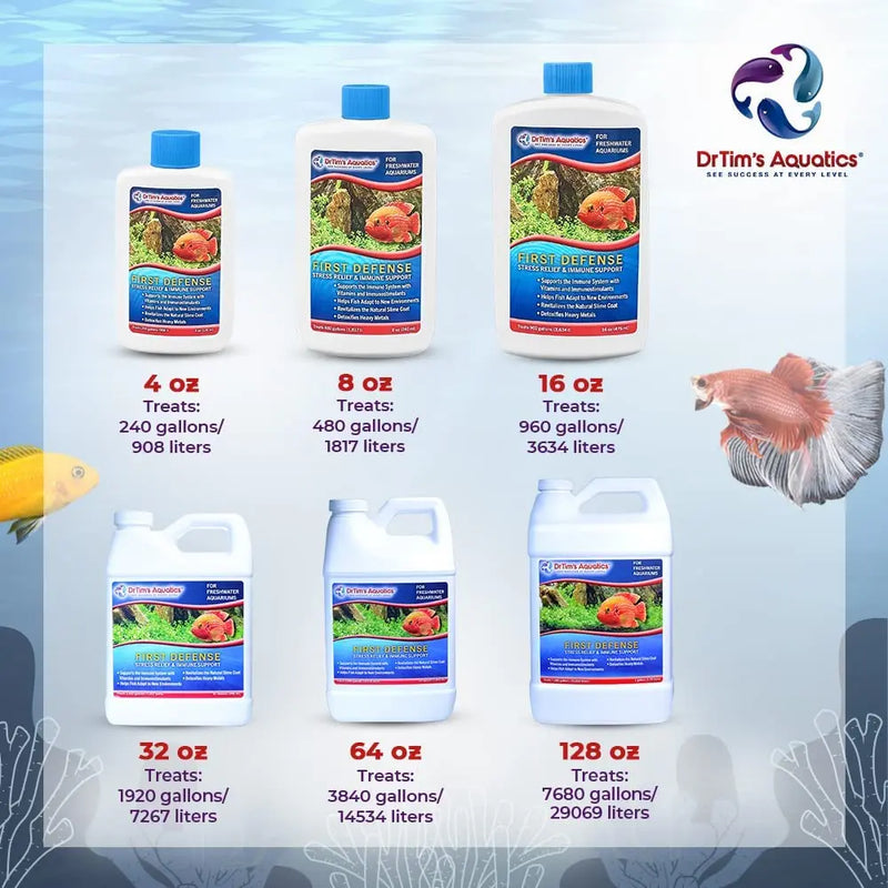 Dr Tim’s Aquatics First Defense for Freshwater Aquariums 4 oz. Dr. Tim’s Aquatics