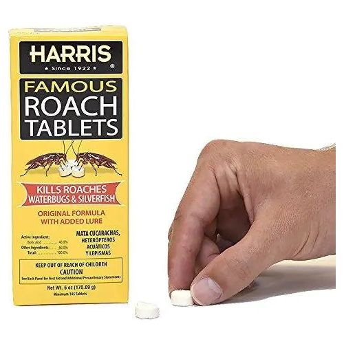 Harris Roach Tablets Boric Acid Roach Killer 6 oz. 145 Tablets Harris