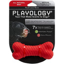 Playology Dual Layer Bone Dog Toy All-Natural Beef Scent, Medium PLAYOLOGY