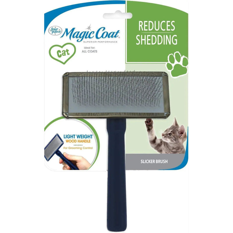 Tender Touch Slicker Brush For Cats Reduces Shedding All Coats Four Paws