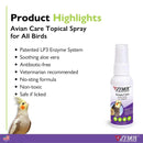 Zymox Avian Care Topical Spray for All Birds 2oz. ZYMOX