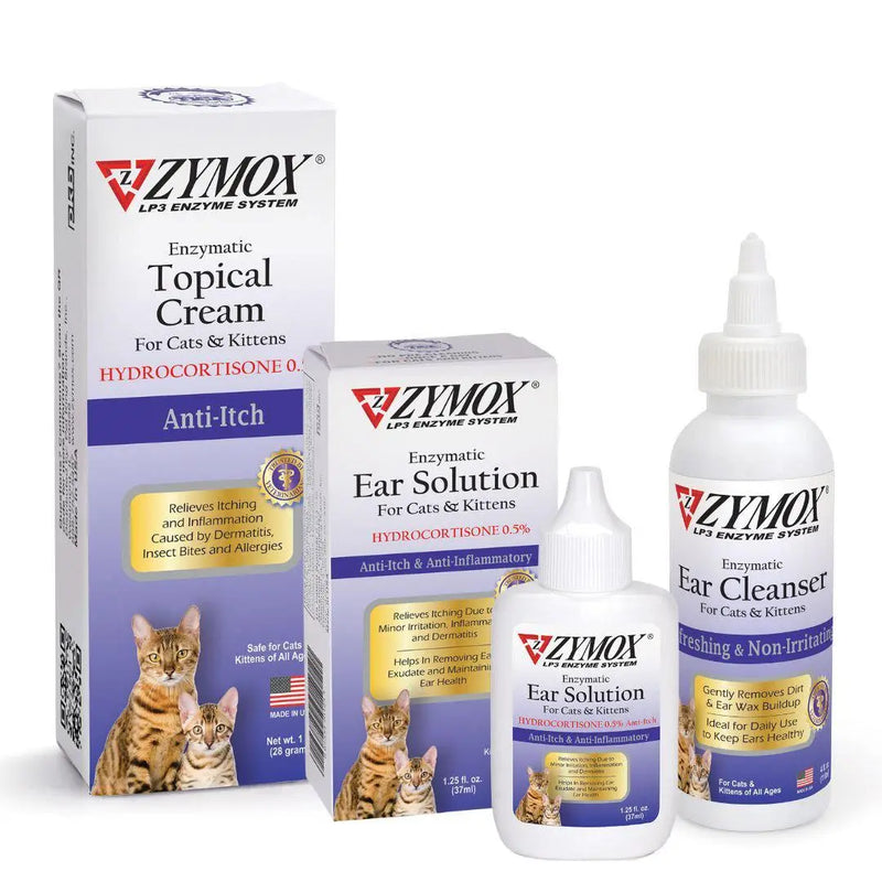 Zymox Enzymatic Ear Cleanser for Cats and Kittens 4 oz. ZYMOX