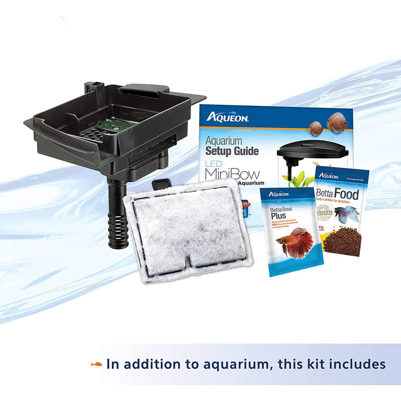 Aqueon LED BettaBow Kit SmartClean Black 2.5 Gallons Aqueon