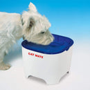 Cat Mate Shell Pet Water Fountain 100 Fl Oz. White/Blue Closer Pets