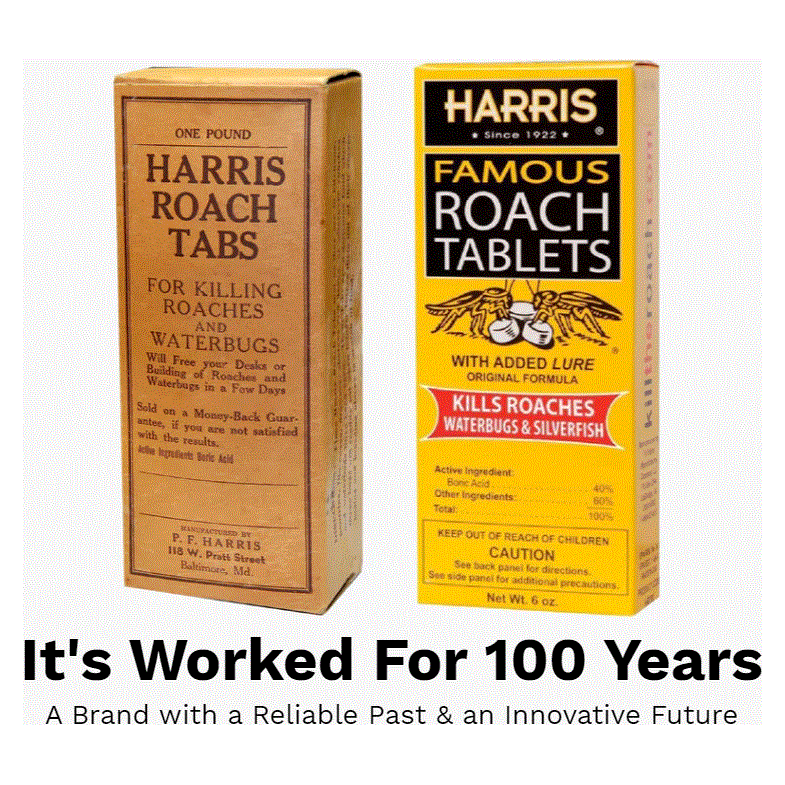 Harris Roach Tablets Boric Acid Roach Killer 6 oz. 145 Tablets Harris