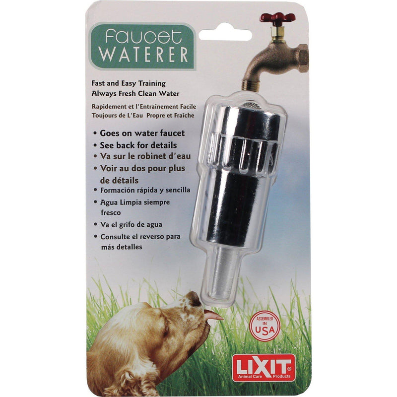 Lixit Faucet Waterer Fast & Easy Training Clean Fresh Water 2Pck Lixit