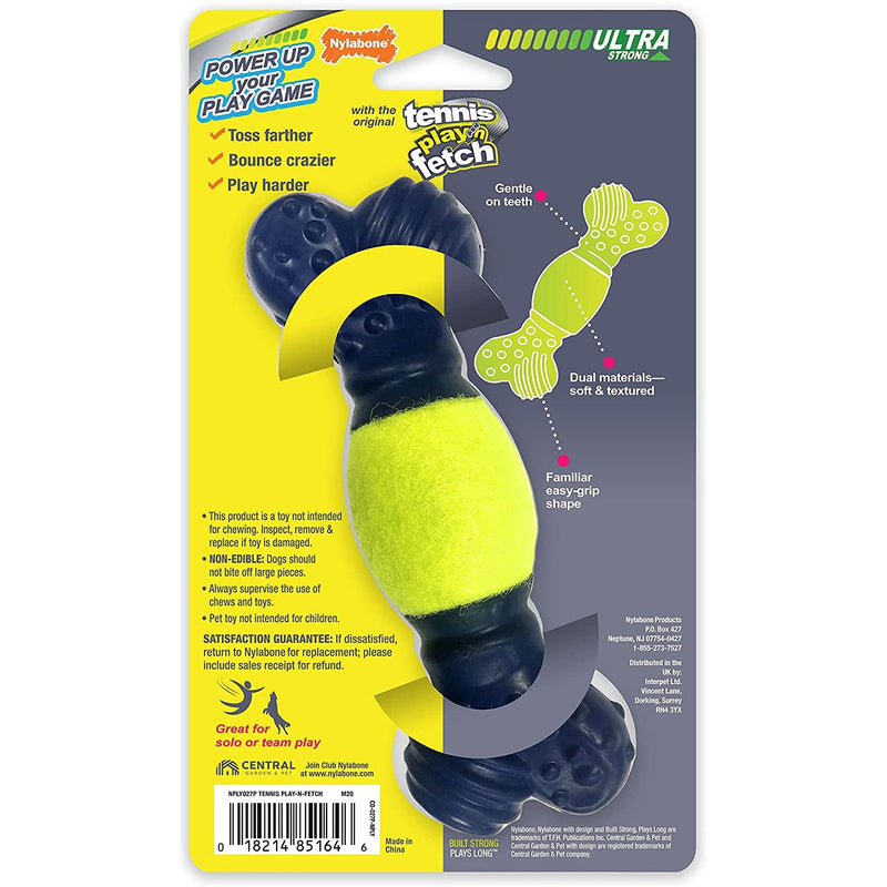 Nylabone Power Play Tennis Play 'N Fetch Interactive Dog Toy Nylabone