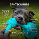 Playology Dri-Tech Rope Dog Toy All Natural Beef Scent, Medium PLAYOLOGY